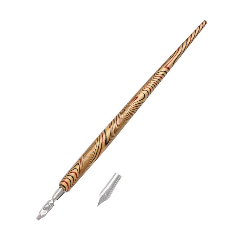 SIPLIV Professional Manga Gothic Pen Dip Pen Calligraphy Drawing Pen Kit, 7 Pen Holders Handles, 12 Nibs (7 Fountain Pen Nib, 5 Flat Nib) - 7 Pcs C - Image 3